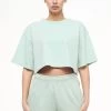 Layla Oversized Cropped Tee Vintage Washed Milky Green Gum -Pegador® PEGADOR TRUST THE PROCESS ECOMMERCE MALE31730 2