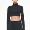Zito Rib Cropped Turtleneck Longsleeve Black -Pegador® PEGADOR TRUST THE PROCESS ECOMMERCE MALE31828 2