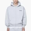 Logo Oversized Sweat Jacket Grey Melange -Pegador® PGDR BUILD TO LAST E COMMERCE MENS6839 1 648df34a 8db6 4b93 a7f6 593ab94381e8