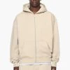Logo Oversized Sweat Jacket Vintage Washed Kingdom Beige -Pegador® PGDR BUILD TO LAST E COMMERCE MENS6864 4