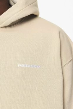 Logo Oversized Hoodie Vintage Washed Kingdom Beige -Pegador® PGDR BUILD TO LAST E COMMERCE MENS6948 1