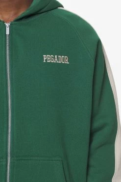 Aytoun Raglan Sweat Jacket Vintage Washed British Green -Pegador® PGDR BUILD TO LAST E COMMERCE MENS7028 1