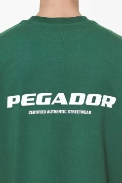 Colne Logo Oversized Tee Vintage Washed British Green Gum -Pegador® PGDR BUILD TO LAST E COMMERCE MENS7080 1