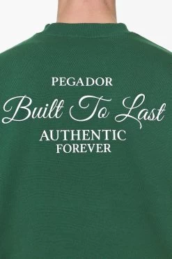Tavery Oversized Sweater Vintage Washed British Green -Pegador® PGDR BUILD TO LAST E COMMERCE MENS7173 1
