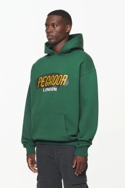 County Oversized Hoodie Vintage Washed British Green -Pegador® PGDR BUILD TO LAST E COMMERCE MENS7262 1