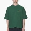 Quat Waffle Boxy Tee Vintage Washed British Green 1 Quat Waffle Boxy Tee Vintage Washed British Green -Pegador® PGDR BUILD TO LAST E COMMERCE MENS7343
