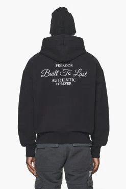 Tavery Oversized Hoodie Vintage Washed Onyx Black