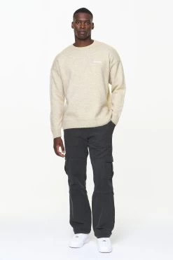 Logo Shaggy Knit Sweater Kingdom Beige 8 Logo Shaggy Knit Sweater Kingdom Beige -Pegador® PGDR BUILD TO LAST E COMMERCE MENS7404