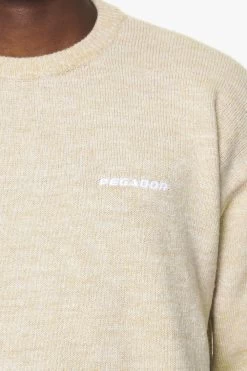 Logo Shaggy Knit Sweater Kingdom Beige 11 Logo Shaggy Knit Sweater Kingdom Beige -Pegador® PGDR BUILD TO LAST E COMMERCE MENS7418