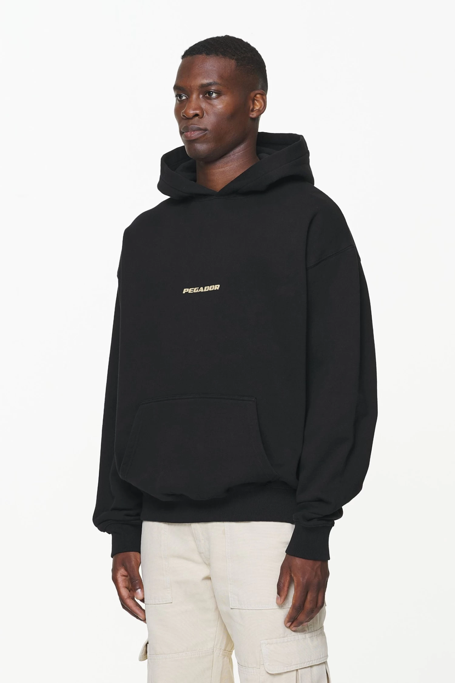 Colne Logo Oversized Hoodie Vintage Washed Onyx Black Gum 6 Colne Logo Oversized Hoodie Vintage Washed Onyx Black Gum - Image 4