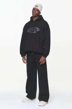 Loom Loose Hoodie Vintage Washed Onyx Black -Pegador® PGDR BUILD TO LAST E COMMERCE MENS8284