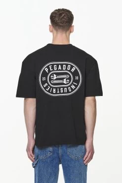 Comet Oversized Tee Vintage Washed Onyx Black -Pegador® PGDR BUILD TO LAST E COMMERCE MENS8355