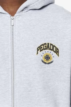 Smith Oversized Sweat Jacket Grey Melange -Pegador® PGDR BUILD TO LAST E COMMERCE MENS8414