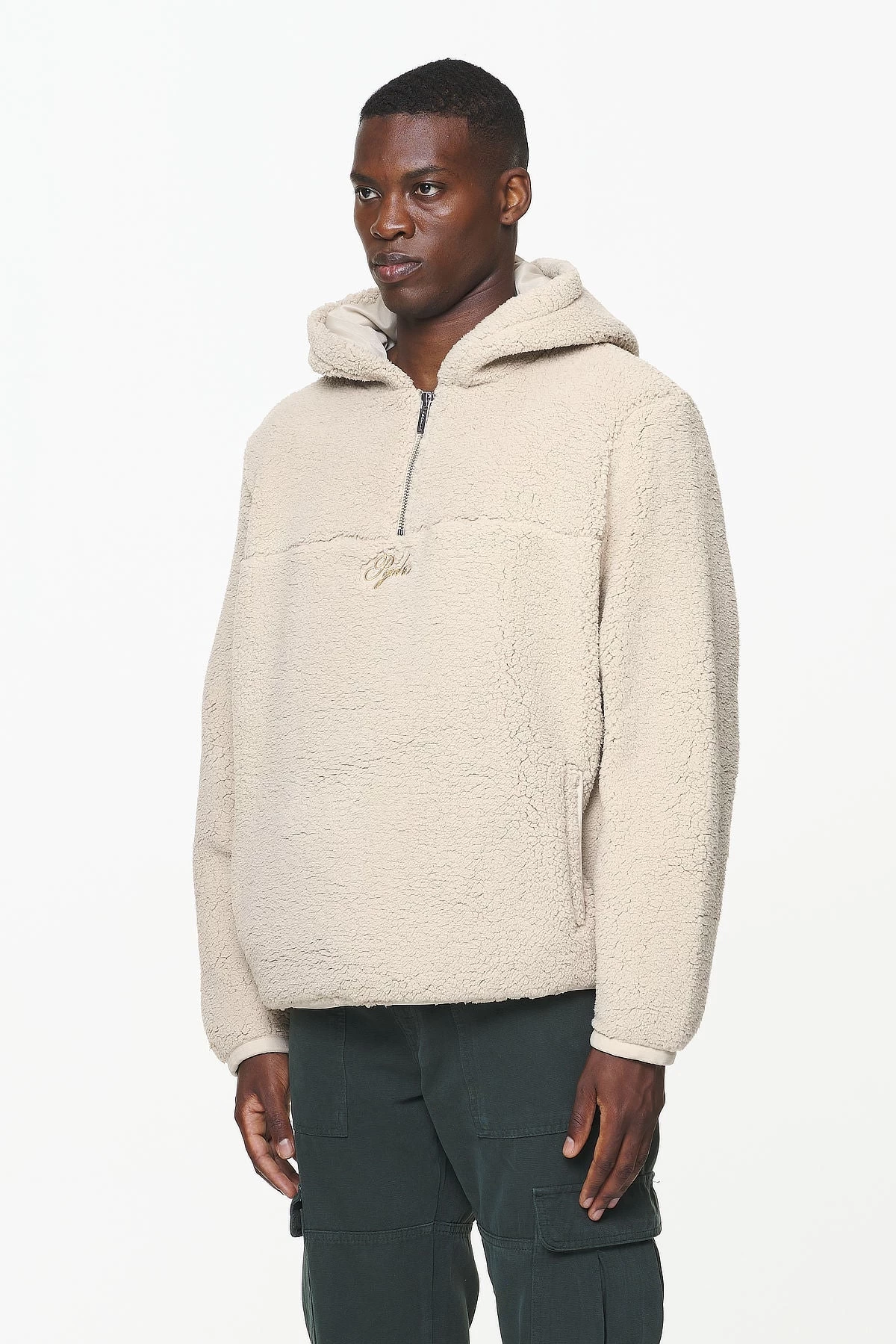 Clare Teddy Half Zip Hoodie Kingdom Beige 5 Clare Teddy Half Zip Hoodie Kingdom Beige - Image 3