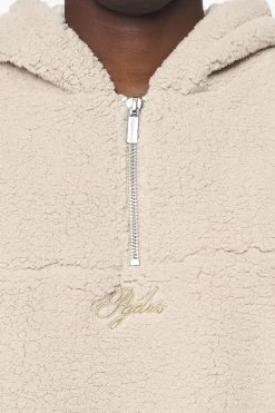 Clare Teddy Half Zip Hoodie Kingdom Beige 11 Clare Teddy Half Zip Hoodie Kingdom Beige -Pegador® PGDR BUILD TO LAST E COMMERCE MENS8555 1
