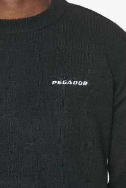 Logo Shaggy Knit Sweater Onyx Black -Pegador® PGDR BUILD TO LAST E COMMERCE MENS8689