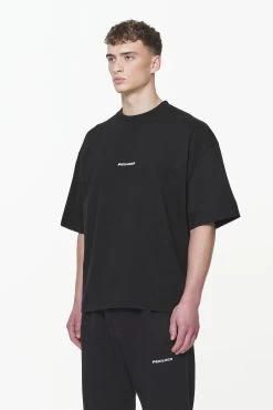 Logo Boxy Tee Vintage Washed Onyx Black -Pegador® PGDR BUILD TO LAST E COMMERCE MENS9035