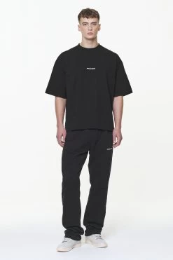 Logo Boxy Tee Vintage Washed Onyx Black -Pegador® PGDR BUILD TO LAST E COMMERCE MENS9036