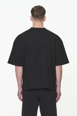 Logo Boxy Tee Vintage Washed Onyx Black -Pegador® PGDR BUILD TO LAST E COMMERCE MENS9044