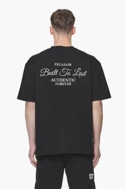 Tavery Oversized Tee Vintage Washed Onyx Black