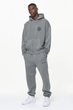 Orsett Oversized Sweat Jacket Vintage Grey -Pegador® PGDR BUILD TO LAST E COMMERCE MENS 211012