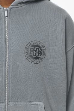 Orsett Oversized Sweat Jacket Vintage Grey -Pegador® PGDR BUILD TO LAST E COMMERCE MENS 211028