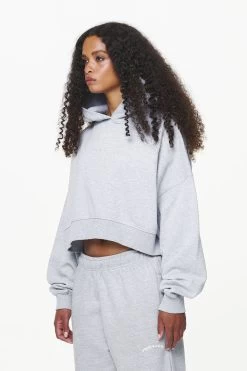 Chancery Oversized Cropped Hoodie Grey Melange -Pegador® PGDR BUILD TO LAST E COMMERCE WMNS10002