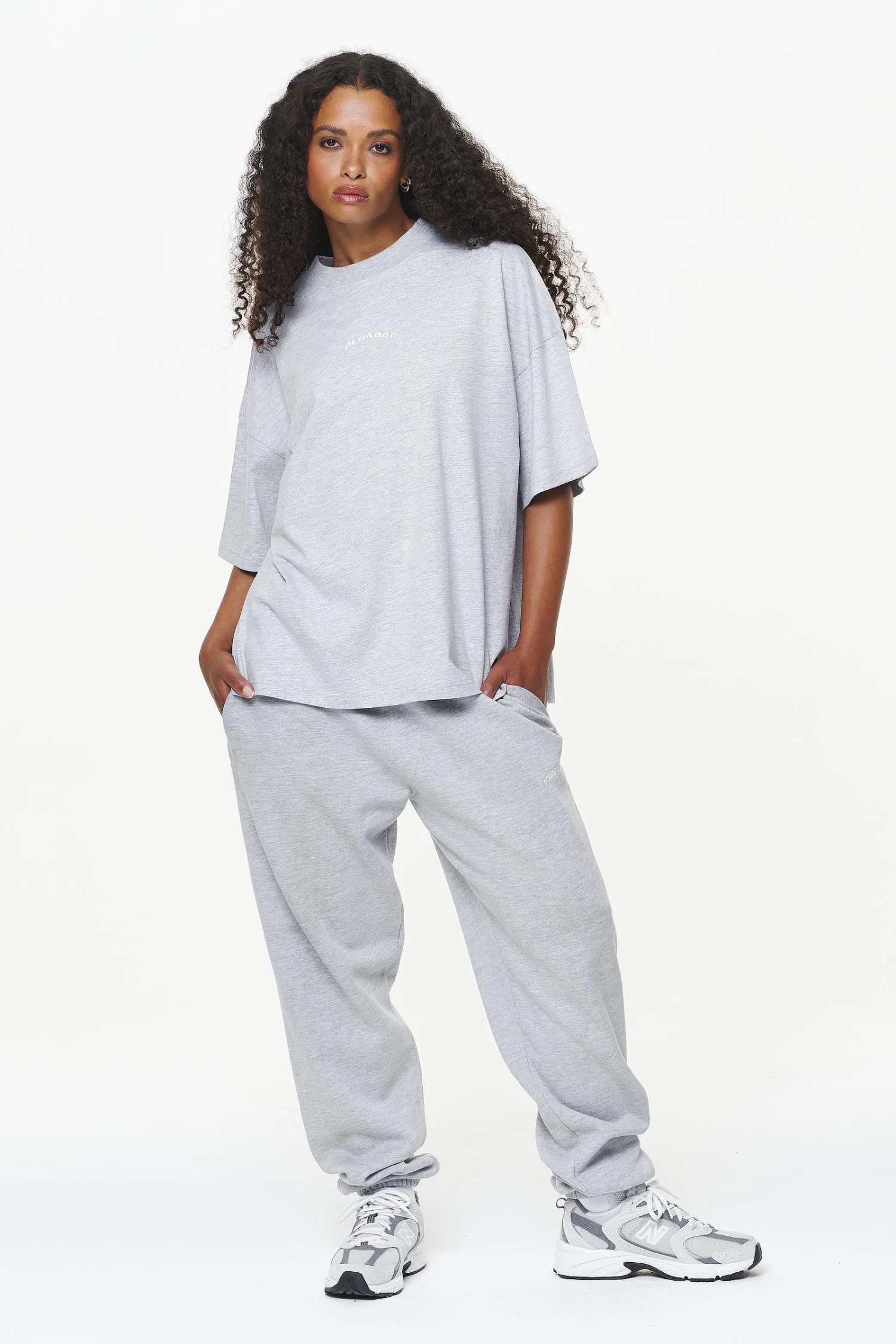 Thames Heavy Oversized Tee Grey Melange 4 Thames Heavy Oversized Tee Grey Melange - Image 2