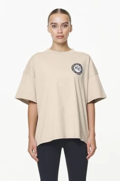 Lydney Heavy Oversized Tee Vintage Washed Fossil Taupe 10 Lydney Heavy Oversized Tee Vintage Washed Fossil Taupe -Pegador® PGDR BUILD TO LAST E COMMERCE WMNS10059