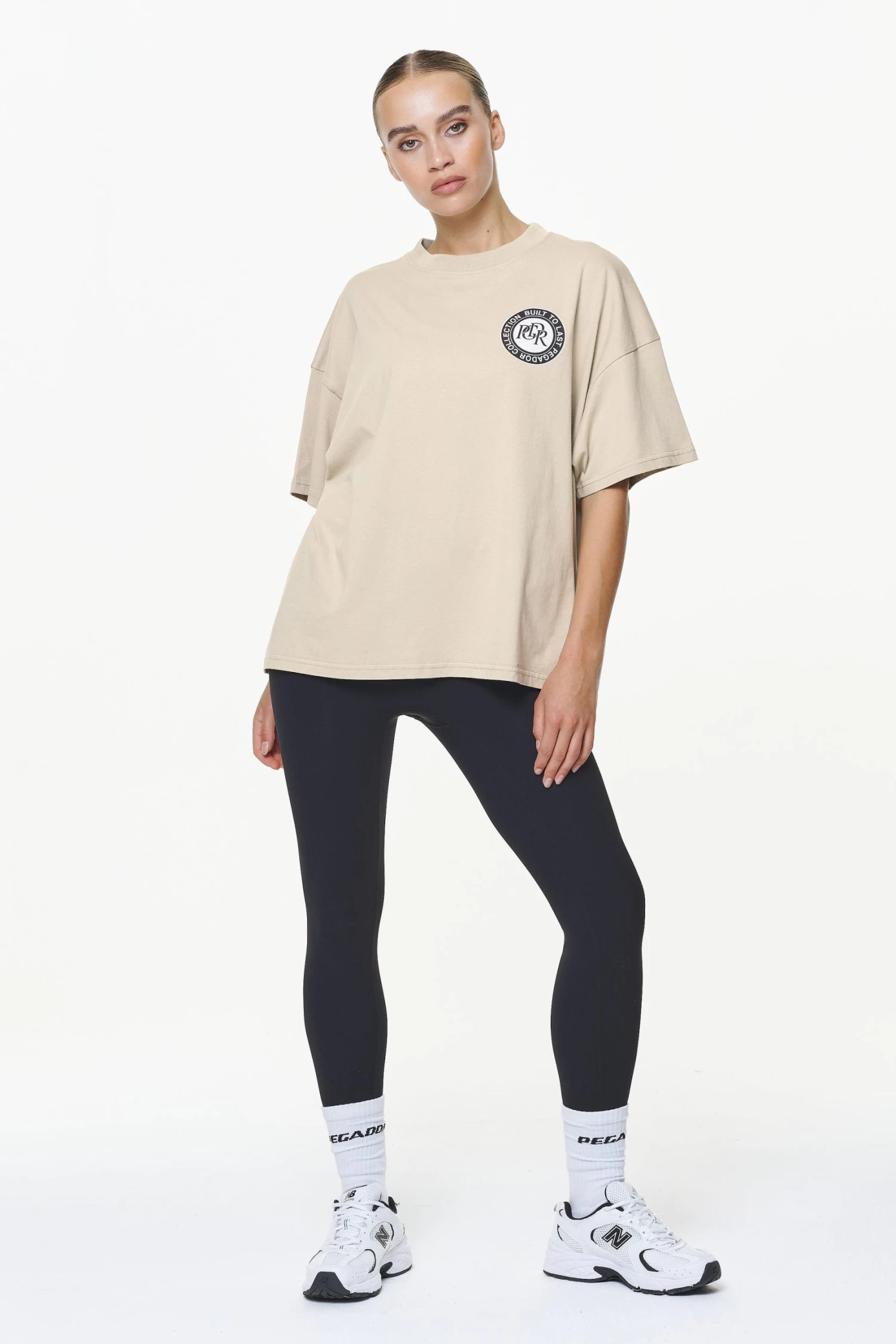 Lydney Heavy Oversized Tee Vintage Washed Fossil Taupe 4 Lydney Heavy Oversized Tee Vintage Washed Fossil Taupe - Image 2