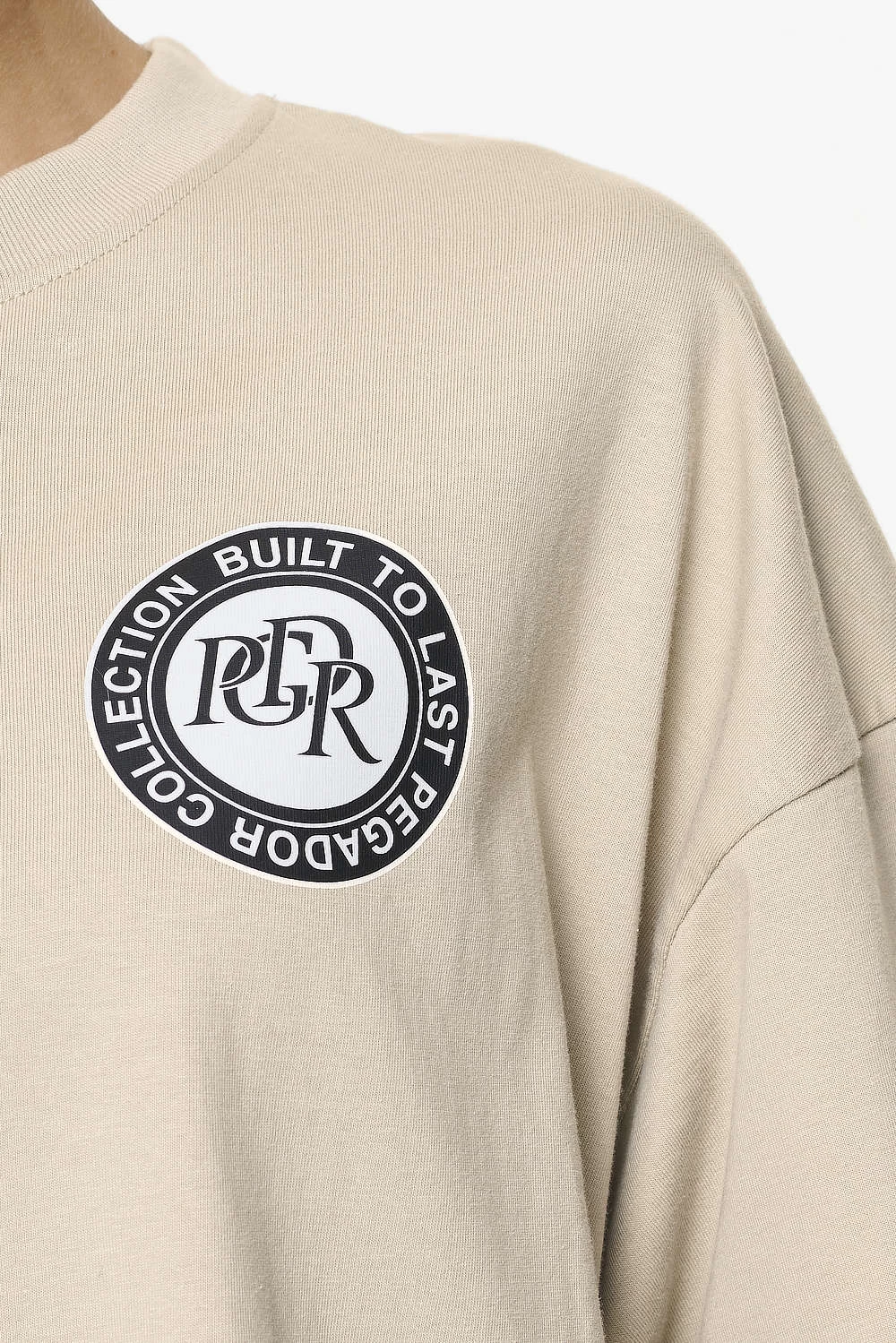 Lydney Heavy Oversized Tee Vintage Washed Fossil Taupe 7 Lydney Heavy Oversized Tee Vintage Washed Fossil Taupe - Image 5