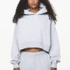 Chancery Oversized Cropped Hoodie Grey Melange -Pegador® PGDR BUILD TO LAST E COMMERCE WMNS9999 3