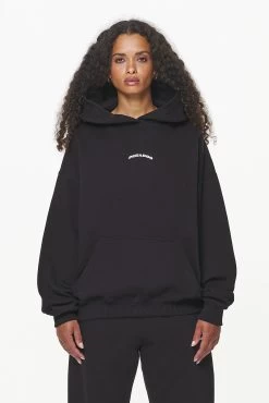 Camberwell Logo Oversized Hoodie Black