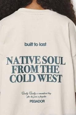 Cadogan Heavy Oversized Tee Vintage Washed Bone White 13 Cadogan Heavy Oversized Tee Vintage Washed Bone White -Pegador® PGDR BUILD TO LAST E COMMERCE WMNS 153510875