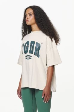 Keats Heavy Oversized Tee Vintage Washed Bone White -Pegador® PGDR BUILD TO LAST E COMMERCE WMNS 153510881