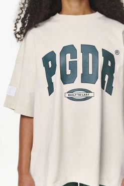 Keats Heavy Oversized Tee Vintage Washed Bone White -Pegador® PGDR BUILD TO LAST E COMMERCE WMNS 153510888