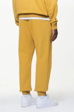 Logo Heavy Sweat Jogger Vintage Washed Mustard -Pegador® PGDR BUILD TO LAST PANTS MENS0178