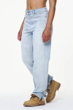 Terrance Wide Jeans Washed Light Blue