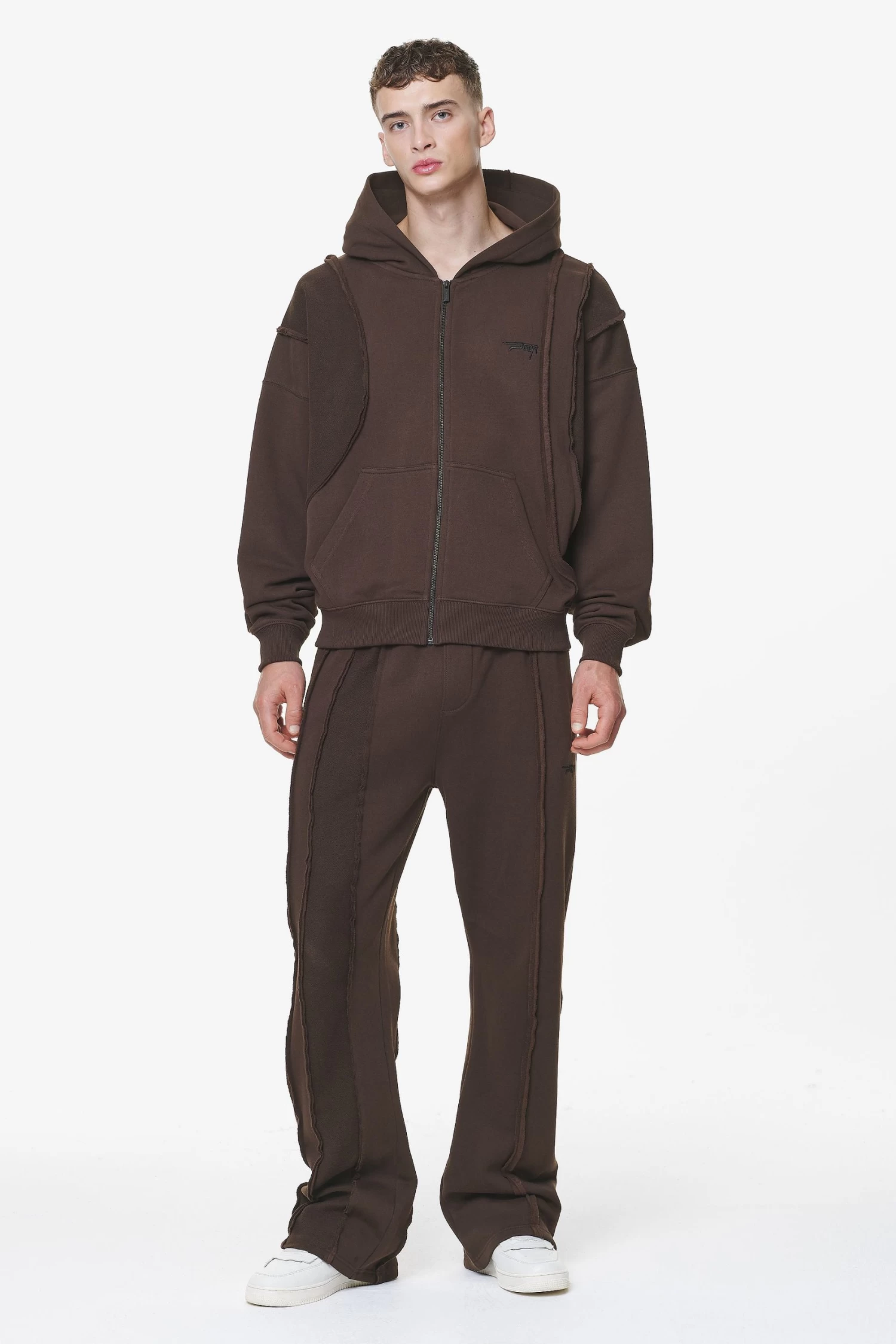 Ancy Inside Out Terry Boxy Sweat Jacket Washed Oak Brown 4 Ancy Inside Out Terry Boxy Sweat Jacket Washed Oak Brown - Image 2