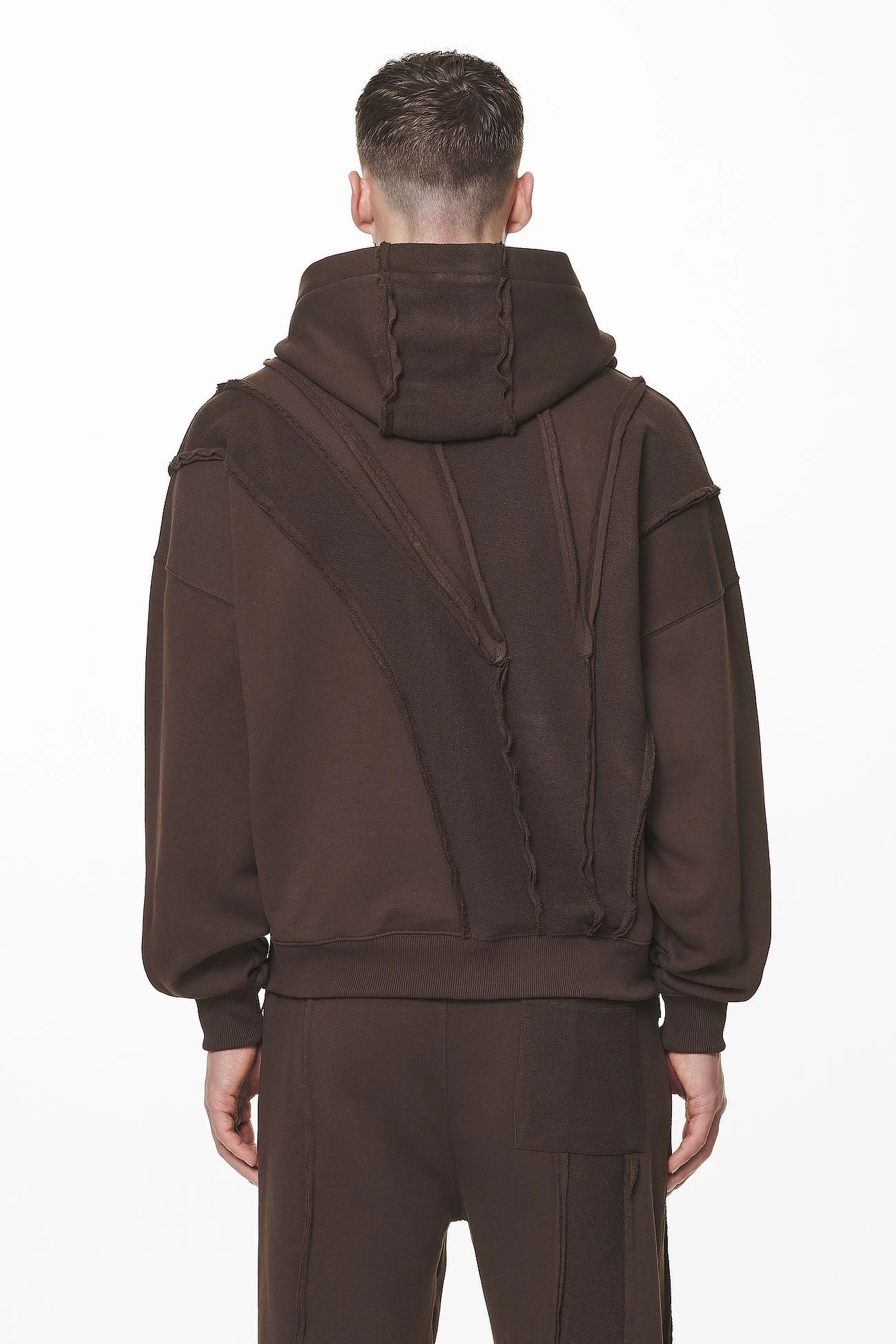 Ancy Inside Out Terry Boxy Sweat Jacket Washed Oak Brown 6 Ancy Inside Out Terry Boxy Sweat Jacket Washed Oak Brown - Image 4