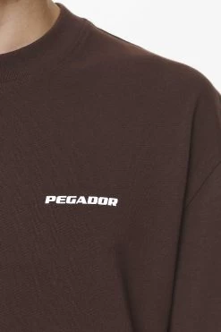 Logo Oversized Tee Washed Oak Brown Gum -Pegador® PGDR DND E COMMERCE MENS DAY 158630