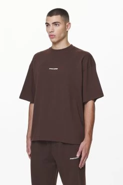 Logo Boxy Tee Washed Oak Brown Gum -Pegador® PGDR DND E COMMERCE MENS DAY 158741