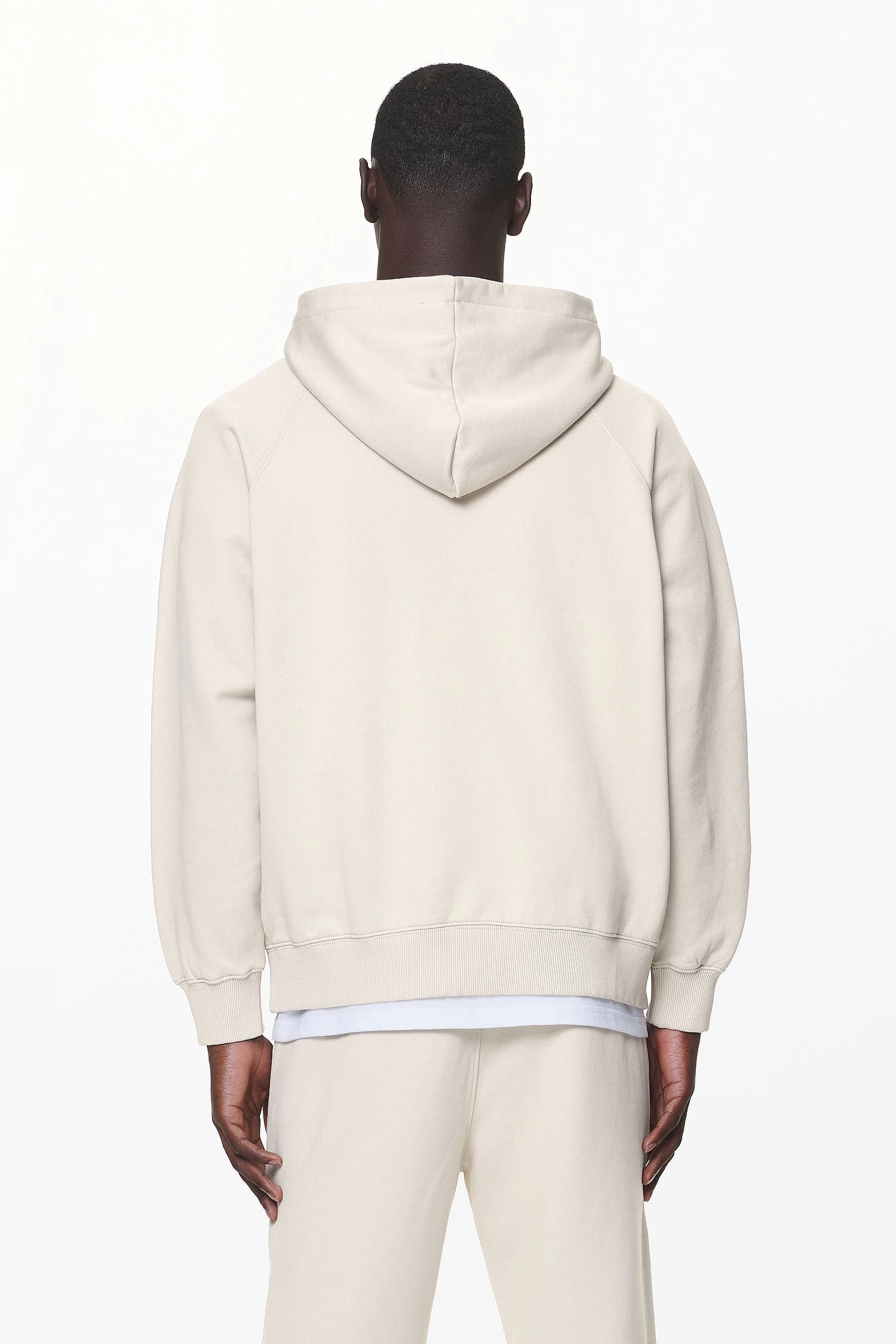 Logo Oversized Halfzip Hoodie Washed Dust Cream Gum 6 Logo Oversized Halfzip Hoodie Washed Dust Cream Gum - Image 4