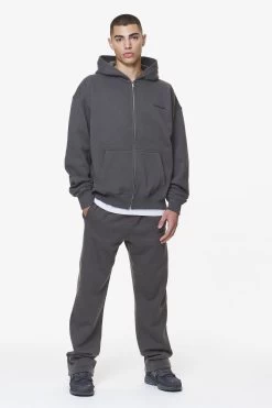 Logo Oversized Sweat Jacket Washed Volcano Grey Gum -Pegador® PGDR DND E COMMERCE MENS DAY 158882