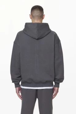 Logo Oversized Sweat Jacket Washed Volcano Grey Gum -Pegador® PGDR DND E COMMERCE MENS DAY 158887