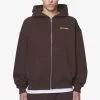 Logo Oversized Sweat Jacket Washed Oak Brown Gum -Pegador® PGDR DND E COMMERCE MENS DAY 159101