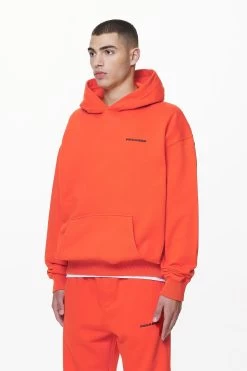 Logo Oversized Hoodie Washed Signal Red Gum 9 Logo Oversized Hoodie Washed Signal Red Gum -Pegador® PGDR DND E COMMERCE MENS DAY 159227