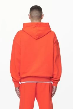Logo Oversized Hoodie Washed Signal Red Gum 10 Logo Oversized Hoodie Washed Signal Red Gum -Pegador® PGDR DND E COMMERCE MENS DAY 159236