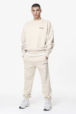 Logo Oversized Sweater Washed Dust Cream Gum -Pegador® PGDR DND E COMMERCE MENS DAY 159266
