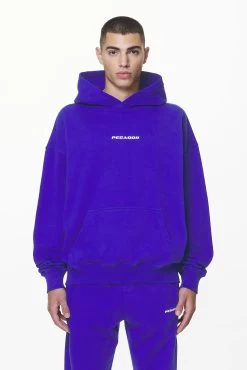 Colne Logo Oversized Hoodie Washed Endless Blue -Pegador® PGDR DND E COMMERCE MENS DAY 159307